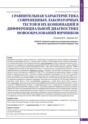 Новый метод улучшения предоперационной диагностики рака яичников на основе УЗИ: простой алгоритм оценки опухолей придатков с помощью ультразвука позволяет количественно оценить риск злокачественного новообразования