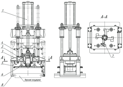 Простой физический механизм сборки, разборки конструкций внутри ячеек